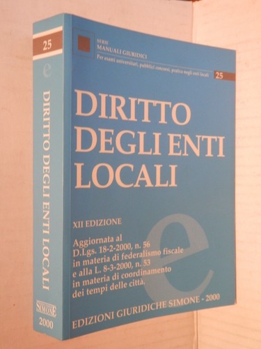 Diritto degli enti - enti, locali