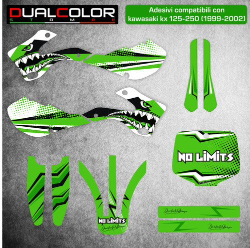 Kit adesivi grafiche kawasaki - kit,