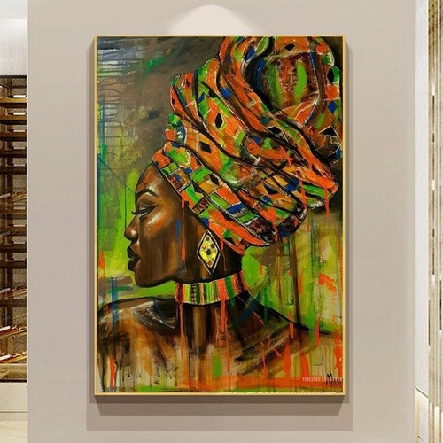 Quadro astratto ragazza