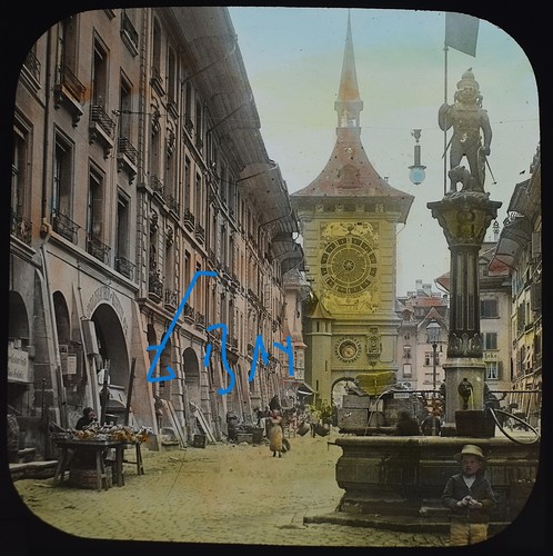 Photo street scene clock - &,