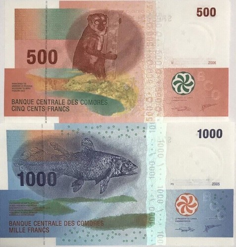 Comoros banconote nuove 500 - banconote,