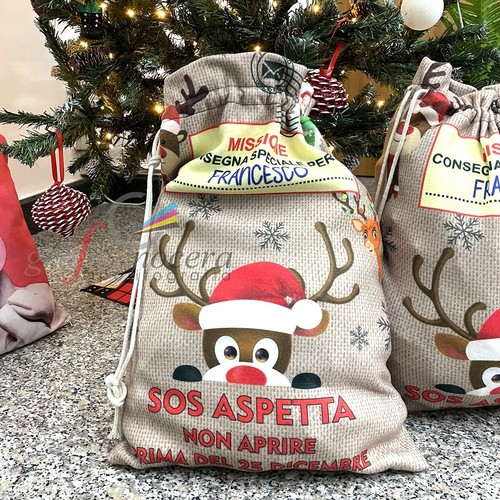 Sacca porta regali natale - di,