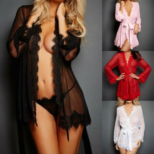Accappatoio kimono pizzo sexy
