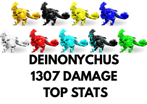Deinonychus 1307 dmg top - 1307,