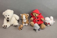 LOTTO 6 PELUCHES ORSO GATTO FOCA ORSETTO TIPO PADDINGTON GIAGUARO ANCHE TRUDI 