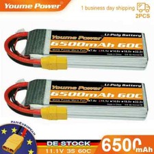 2 pezzi 11,1 V 3S 6500 mAh 60