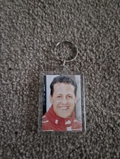 Classico Michael Schumacher Ferrari F1 Portachiavi Plastica Auto Distintivo