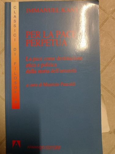 Kant per pace perpetua - -,