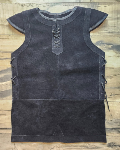 Gilet pelle giacca vichinga - giacca,