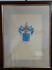 Stemma Araldico Famiglia Belli di Torino. Originale Consulta Araldica.