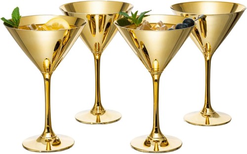Bicchieri martini oro 8 - da,