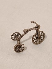 Triciclo Argento Miniature Vintage, fatto a mano, Argento massiccio 800