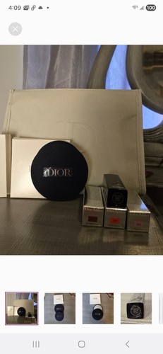 Dior makeup bag round - lg, w/