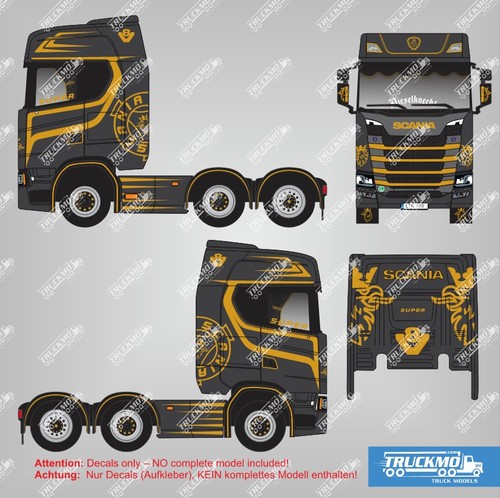 Truckmo decalcomanie scania - truckmo,
