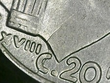 20 CENTESIMI 1940 ERRORE -