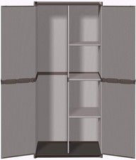 Mongardi ARMADIO ALTO 2 ANTE con 4 MENSOLE e PORTASCOPE cm 68x39x168