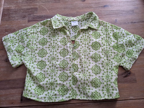 Top cropped verde bambina - verde,