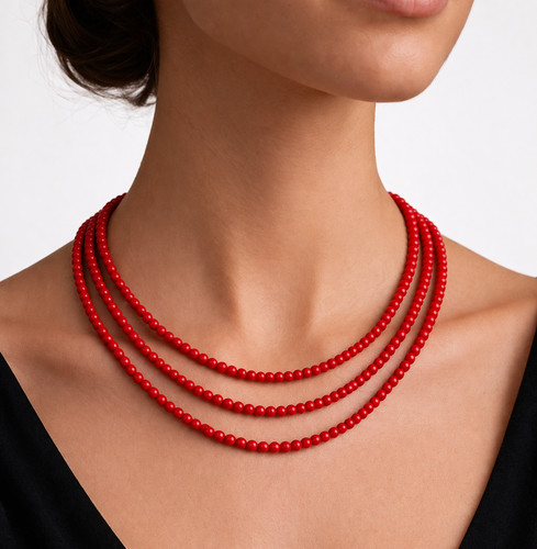 Collana fili perle - a, di