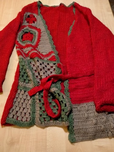 Giacca lana cotone rosso - giacca, lana-cotone