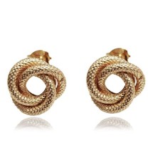 Orecchini bottone cerchi