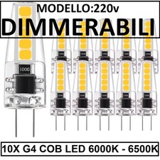 10X LAMPADINE LED G4 220V