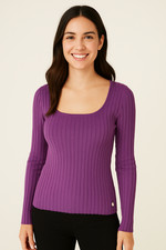 MAGLIONE DONNA RAGAZZA SCOLLO