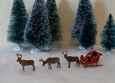 Babbo Natale E Renne Figurine