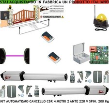 AUTOMAZIONE CANCELLO 4 MT 2