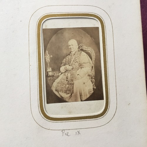 Foto cdv xix papa pio - foto,
