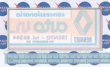 ADESIVO VINTAGE STICKER AUTOCOLLANT AUFKLEBER TUNING RENAULT CONCESSIONARIA