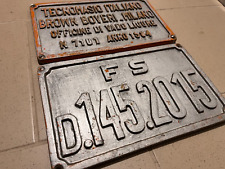 TARGA TRENO LOCOMOTIVA da