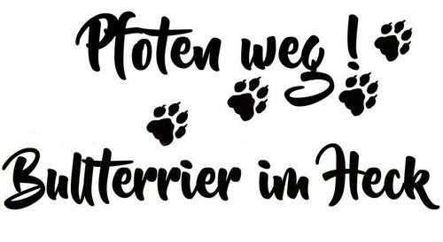 Bull terrier adesivi - adesivi, auto