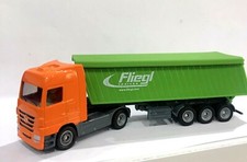 Modellino 1/87 Camion Mercedes Con Rimorchio ribaltabile e Coperto 1796   1:87