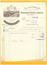 COMMENTRY (03) USINE de BANDAGES & APPAREILLAGE MEDICAL "BURAT / PANNETIER" 1929