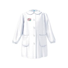 Grembiule Asilo Bambina con bottoni e ricamo 33GR4033 SIGGI