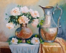 Dipinto olio su tela natura