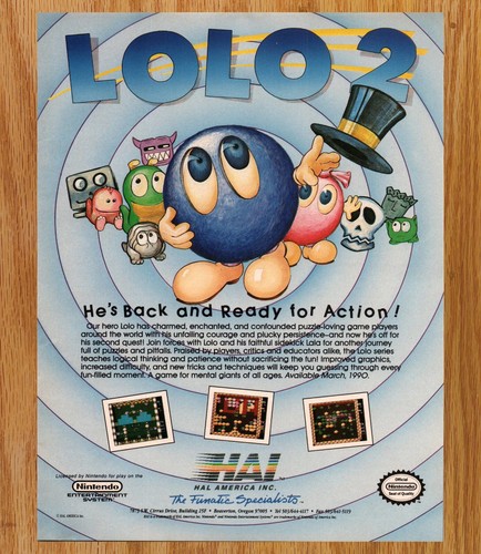 Lolo hal nintendo nes - lolo,