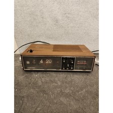 Radio orologio digitale vintage anni 60 70 Toshiba RC-807F FM/AM stato solido made in Japan