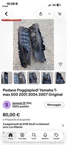 Pedane poggiapiedi yamaha - poggiapiedi,