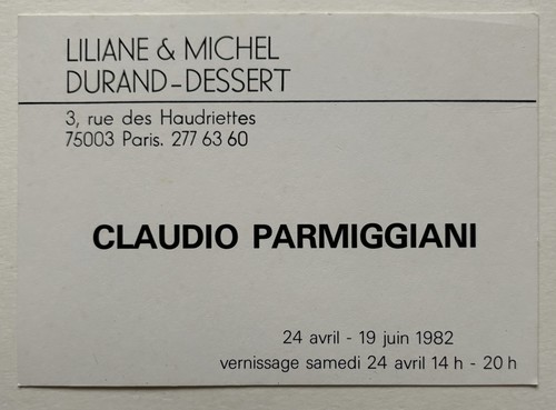 Claudio parmiggiani carton - parmiggiani,
