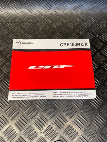 Honda crf 450 2019 manuale - r,