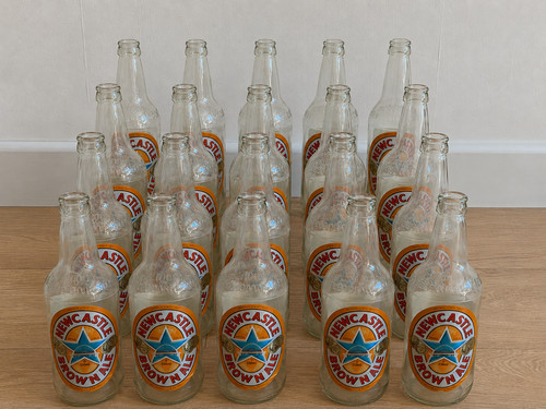 Bottiglie trasparenti birra