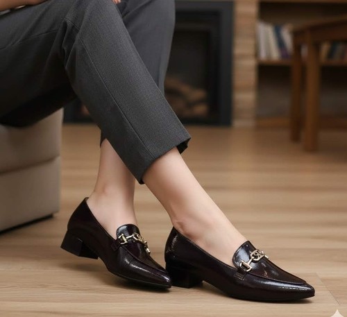 Mocassino donna bordò con - mocassino,