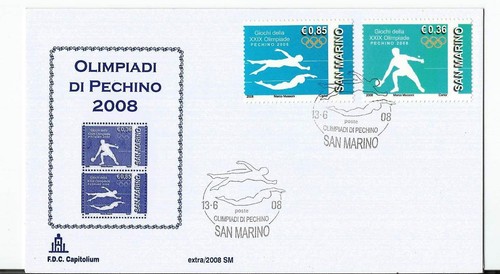 San marino 2008 - 2008, fdc-