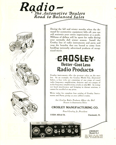Pubblicità radio crosley - pubblicità,