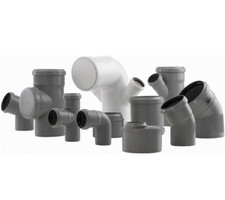 RACCORDI VALSIR IN PP A INNESTO CON GUARNIZIONE DIAMETRO 32-40-50-75-90-110 MM