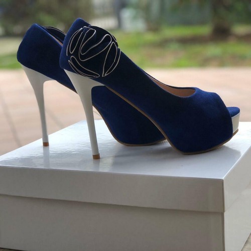 Decolte scarpe eleganti - scarpe, blu