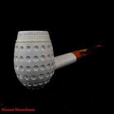 Lattice Ornament AGovem Meerschaum Smoking Pipe, Meerschaum Pfeife Pipa, AGM-987