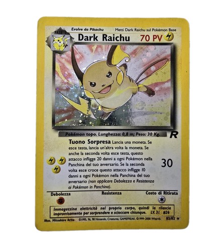 Pokemon dark raichu rara - pokemon, holo