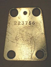 Vintage RARO 1965 EKO violino basso chitarra manico piastra e bulloni parti liutaio 